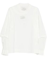 Feng Chen Wang - Layered-Design T-Shirt - Lyst