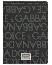 Dolce & Gabbana - Logo-Plaque Jacquard Cardholder - Lyst