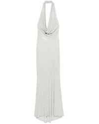 Twentyfourhaitch - Kuta Maxi-Jurk Met Halternek - Lyst