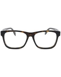 McQueen - Tortoiseshell-Effect Square-Frame Glasses - Lyst