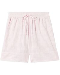 Claudie Pierlot - Striped Drawstring Shorts - Lyst