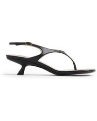 Mugler - Sandales En Cuir À Entre-Doigt - Lyst