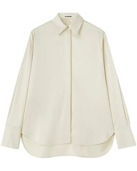 Jil Sander - Viscose And Silk Shirt For Ss24 - Lyst