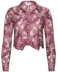 L'Agence - Akemi Floral-Buttoned Shirt - Lyst