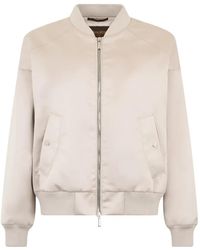 Moorer - Panelled Bomber Jacket - Lyst