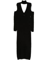 Akep - Gebreide Midi-Jurk - Lyst