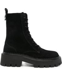 Vic Matié - Lace-Up Suede Boots - Lyst