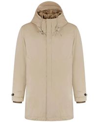 C.P. Company - Hooded Zip-Up Coat - Lyst