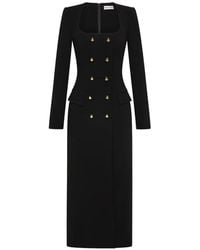 Rebecca Vallance - Odilia Long-Sleeve Midi Dress - Lyst