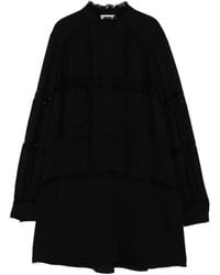 Dice Kayek - Lace-Trim Long-Sleeve Dress - Lyst