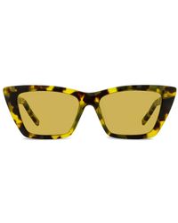 Saint Laurent - Sl 276 Mica Cat-Eye Tortoiseshell Sunglasses - Lyst