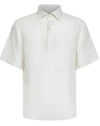MC2 Saint Barth - Raphael Linen Polo Shirt - Lyst