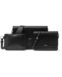 Versace - Leather Messenger Bag Set - Lyst