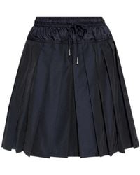 Moncler - Pleated Drawstring Skirt - Lyst