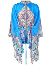 CAMILLA - Button Scarf Blouse - Lyst