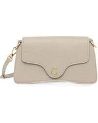 Coccinelle - Mini C-Me Logo-Plaque Pebbled-Leather Shoulder Bag - Lyst