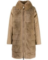 Herno Manteau en fourrure artificielle - Marron