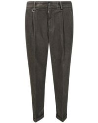 Paolo Pecora - Corduroy Pleated Trousers - Lyst