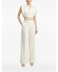 SIMONA CORSELLINI - Tie-Front Sleeveless Top - Lyst