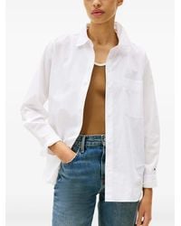 Tommy Hilfiger - Embroidered-Logo Flag Shirt - Lyst