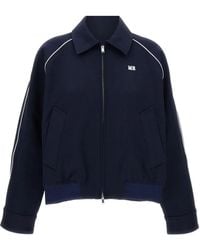 Wales Bonner - Logo-embroidered Zip-up Jacket - Lyst