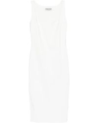 La Petite Robe Di Chiara Boni - Gilia Square-Neck Midi Dress - Lyst