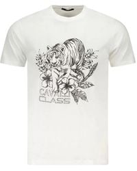 Roberto Cavalli - T-Shirt En Coton À Imprimé Tigre - Lyst