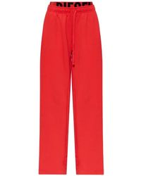 DIESEL - Leslie-D-Pop Logo-Waistband Drawstring Track Pants - Lyst