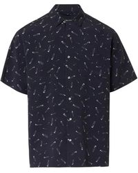 Iceberg - Button-Down Short-Sleeve Printed Shirt - Lyst