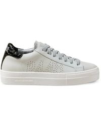 P448 - Thea Perforated Leather Sneakers - Lyst