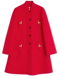 Valentino Garavani - Compact Drap Coat - Lyst