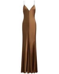 12 STOREEZ - Ava Silk Maxi Dress - Lyst