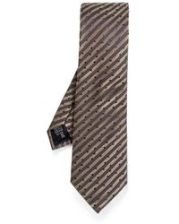 Giorgio Armani - Polka-Dot Striped Tie - Lyst