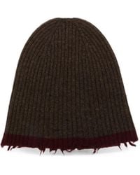 Uma Wang - Gerippte Beanie Im Distressed-Look - Lyst