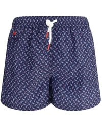 Kiton - ペイズリー トランクス水着 - Lyst