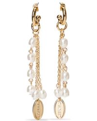 Twinset - Chain Pearl Earrings - Lyst
