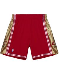 Mitchell & Ness - Short À Détail Doré - Lyst