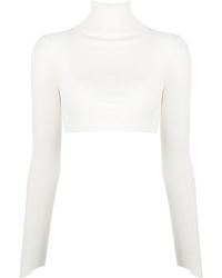 ALESSANDRO VIGILANTE - Cut Out-back Cropped Top - Lyst