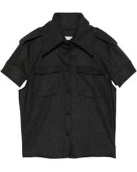 KHAITE - Emiel Short-Sleeve Shirt - Lyst