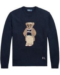 Polo Ralph Lauren - Pull En Maille Intarsia À Motif Polo Bear - Lyst