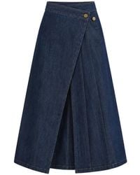 SOEUR & FRÈRES - La Jupe Longue Wrap Midi Skirt - Lyst