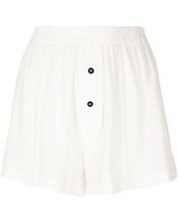 Kiki de Montparnasse Silk Boxer Shorts - White
