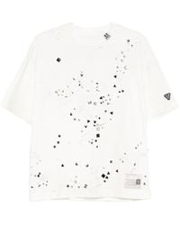 Maison Mihara Yasuhiro - Camiseta con detalles y efecto envejecido - Lyst