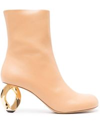 JW Anderson - 105mm Sculpted-heel Leather Boots - Lyst