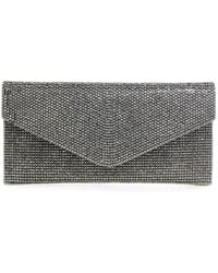 Judith Leiber - Envelope Crystal-Embellished Clutch Bag - Lyst