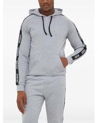 HUGO - Hooded Tape-Detail Sweatshirt - Lyst