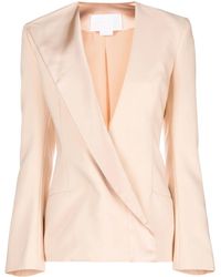 Genny - Single-Breasted Asymmetric-Lapel Blazer - Lyst