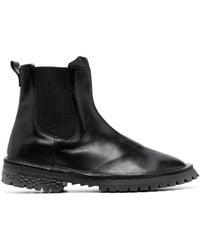 Moma - Elasticated-Side-Panels Leather Chelsea Boots - Lyst