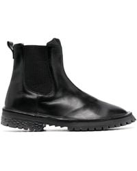 Moma - Bottines En Cuir À Empiècements Élastiqués - Lyst
