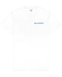 Sporty & Rich - Logo-Print T-Shirt - Lyst